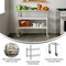 Flash Furniture Rawcliffe Stainless Steel Work Table 24in. x 48in. w/2 Undershelves and 4 Casters w/2 Locking NH-WT-GU-2448-CAS-GG - alternate 5