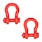 Mytee Products 1-1/2 inAnchor Shackle Forged Carbon Steel w/Safety Screw Pin 34,000lbs WLL, 2PK SHACKLE-ANCHOR-BT-112x2 - alternate 1