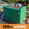 Xpose Safety Construction Debris Safety Netting, 4 ft x 150 ft Roll, 1/4in Mesh, Fire Retardant, Green NFR14-4150-GRE-X - alternate 6