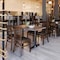 Flash Furniture HERCULES Vertical Slat Back Walnut Wood Restaurant Chair - Mocha Vinyl Seat XU-DGW0008VRT-WAL-MCHV-GG - alternate 8