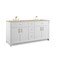 James Martin Vanities Bellshire 72" Double Vanity, Bright White w/ 3 CM Tajnar Eclos Top 660-V72-BW-3TJR - alternate 6