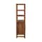 Homeroots 55in Brown Solid Wood Fireplace TV Stand 720019 - alternate 4