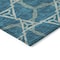 Homeroots 9' X 12' Teal Blue And Beige Geometric Washable Indoor Outdoor Area Rug 613528 - alternate 7