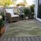 Homeroots 8' X 10' Green And Taupe Abstract Washable Indoor Outdoor Area Rug 618169 - alternate 4