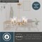Vaxcel Beverly 5 Light Gold Muted Brass Chandelier Fixture Clear Glass Shade, LED Compatible H0286 - alternate 6