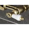 Kingston Brass Two-Handle Wall Mount Bridge Kitchen Faucet, Polished Brass KS2442PL - alternate 4