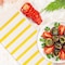Smarty Had A Party White with Gold Stripes Paper Dinner Napkins 600 Napkins, 600PK 3195-CASE - alternate 6