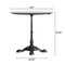 Flash Furniture 31.25" RD Outdoor Tabletop, Gray Faux Concrete, Seamless Surface Technology, 22.75x22.75 Black Base ST-RD31-CMGY-SDAT2222-GG - alternate 9