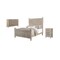 Homeroots Three Piece Gray Solid Wood Bedroom Set 636275 - alternate 1