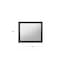 Homeroots 35" Black Square Wood Framed Mounted Dresser Mirror 376946 - alternate 3