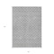 Homeroots 5' X 8' Gray And Ivory Geometric Washable Indoor Outdoor Area Rug 596190 - alternate 6