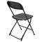 Elama 4 Piece Plastic Folding Chair in Black ELM-L003B - alternate 5