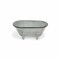 Homeroots 5" Gray Polyresin Hand Painted Decorative Tub Tabletop Sculpture 399639 - alternate 1