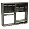 Homeroots 4" Gray Wood Entertainment Organizer 661176 - alternate 1