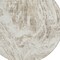 Homeroots 8' Taupe And Ivory Round Abstract Washable Indoor Outdoor Area Rug 614313 - alternate 5