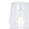 Vaxcel Warren 1 Light Black and Brass Mid Century Modern Bathroom Vanity Wall Sconce Fixture Clear Glass W0391 - alternate 7