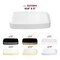 Smarty Had A Party 106 x 5 Solid White Flat Raised Edge Rectangular Disposable Plastic Plates 120 Plates, 120PK 9311WH-CASE - alternate 7