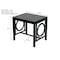 Homeroots 16" Black Aluminum Geo Slat Outdoor Side Table 606434 - alternate 5