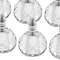 Homeroots Set of Six Clear And Silver Round Cut Crystal Salt and Pepper Shakers 375762 - alternate 4