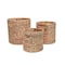 Happimess Avery Bohemian Cottage Hand-Woven Hyacinth Cylinder Nesting Baskets with Handles, Natural, 3PK BSK2011A-3SET - alternate 4