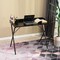 Homeroots 39" Black Wood and Metal X-Shape Computer Desk 568032 - alternate 5