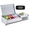 Vevor Countertop Refrigerated Salad Pizza Prep Station 130 W Stainless Guard ETL E40TW-G - alternate 1