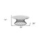 Homeroots 36" White And Black Genuine Marble And Metal Round Coffee Table 520646 - alternate 6