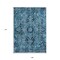 Homeroots 9' X 12' Denim and Gray Oriental Washable Non Skid Indoor Outdoor Area Rug 563752 - alternate 6