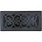 Sierra Grates 4 in. H X 10 in. W Powder Coat Steel, Textured Black Floor Register VIC410-BLK - alternate 1