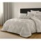 Homeroots Beige Queen Polyester 180 Thread Count Washable Duvet Cover Set 529050 - alternate 8