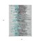 Homeroots 3' X 5' Teal Blue Charcoal And Silver Abstract Washable Indoor Outdoor Area Rug 582410 - alternate 5