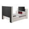 Global Furniture Usa Contemporary Serenity Crema King Bed With Speaker, Tv Lift And Fireplace SERENITY-CREMA-KB W/ SPEAKER TV LIFT FP - alternate 2