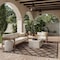 Homeroots 8' X 10' Dark Brown And Light Brown Trellis Indoor Outdoor Area Rug 551110 - alternate 5
