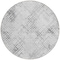 Homeroots 8' Gray Charcoal And Silver Round Geometric Washable Indoor Outdoor Area Rug 588270 - alternate 6