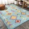 Jonathan Y Tribal Love Geometric Light Blue/Multi 3 ft. x 5 ft. Area Rug MOH105D-3 - alternate 4