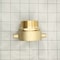 Firesafe 1-1/2" Female NH/NST X 1-1/2" Male NPT Brass Swivel Fire Hose / Hydrant Adapter with Pin Lug 8612000 - alternate 3