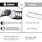 Morvat 1/2" x 3FT Premium Silver Stainless Steel Garden Hose with on/off Valve MOR-SS-HOSE-3-A - alternate 4