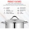 Bakken-Swiss Deluxe 20-Quart Stainless Steel Stockpot with Tempered Glass Lid, Heavy Duty BKSSQ20 - alternate 5