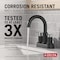 Delta Nicoli Two Handle Centerset Bathroom Faucet Matte Black / Chrome 25749LF-CS - alternate 3