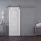 Sartodoors Barn Door 24x96 inches White Solid Core Modern Interior ROYAL9855BD-S-EMAL-2496 - alternate 1