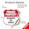 Signmission Private Property Shield Sign Beware Of D, 12 inch X 12 inch, Vinyl Decal, 2PK SHI-D-2PACK-12-440 - alternate 3