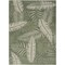 Homeroots 4' X 6' Ivory And Green Palm Leaf Indoor Outdoor Area Rug 552522 - alternate 1