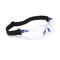3M Safety Glasses Kit W/ Elastic Strap, Foam Gasket, Solus 1000, Anti-Fog, Black/Blue, Clear S1101SGAF-KT - alternate 1