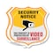 Signmission Security Notice Shield Sign This Propert, 6 inch X 6 inch, Plastic Sign, 2PK SHI-P-2PACK-6-462 - alternate 1
