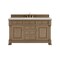 James Martin Vanities Brookfield 60 in. Single Vanity, Pecan w/ 3 CM Victorian Silver Silestone Top 547-V60S-PCN-3VSL - alternate 1