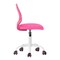 Homeroots Fuchsia and White Adjustable Height Swivel Rolling Office Chair 719300 - alternate 5