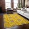 Homeroots 8' X 10' Yellow And Teal Blue Geometric Washable Indoor Outdoor Area Rug 613455 - alternate 6