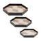 Homeroots Set of Three Natural and Black Hexagon Iron Serving Tray 516329 - alternate 4