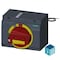 Siemens front mounted rotary operator EMERGENCY OFF IEC IP30/40 24 V DC lighting 3VA9277-0EK17 - alternate 3