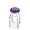 Holland Bar Stool Co 36" Chrome TCU Swivel Bar Stool, Accent Ring L8C2C36TexChr - alternate 1